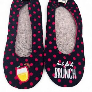 Polka Dot Dearfoams Brunch Slippers Women's Size 8